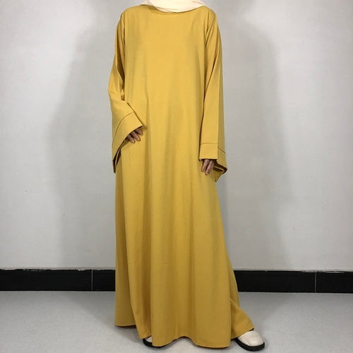 15 Colors Basic Plain Nida Abaya With Free Belt High Quality Muslim