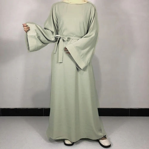 15 Colors Basic Plain Nida Abaya With Free Belt High Quality Muslim