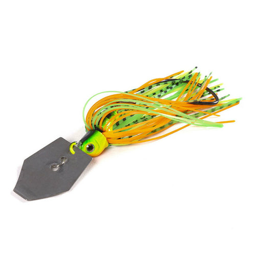 1pcs Fishing Lures 100mm 11g Blade Metal Bait With Rubber Skirt