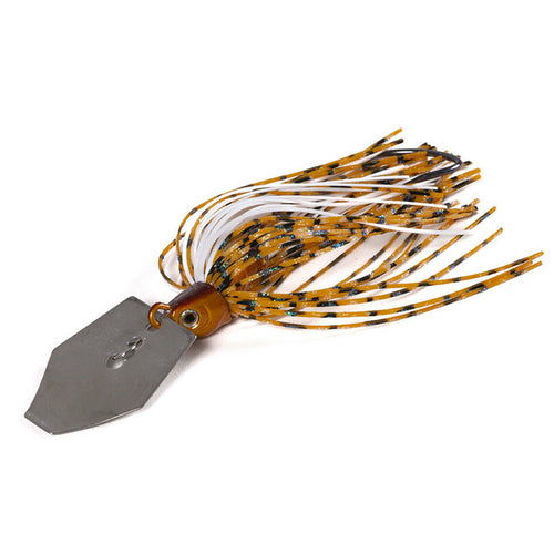 1pcs Fishing Lures 100mm 11g Blade Metal Bait With Rubber Skirt