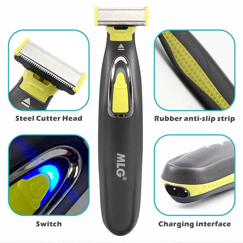MLG Electric Shaver For Men and Women Portable Full Body Trimmer USB T