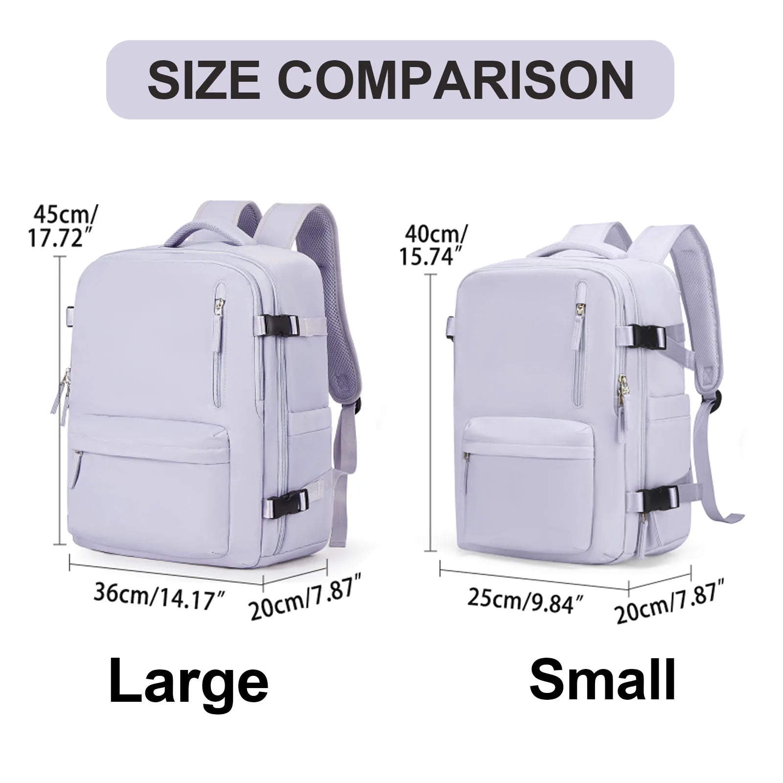 Women's Cabin Travel Backpack Laptop Bag Large Capacity Easyjet