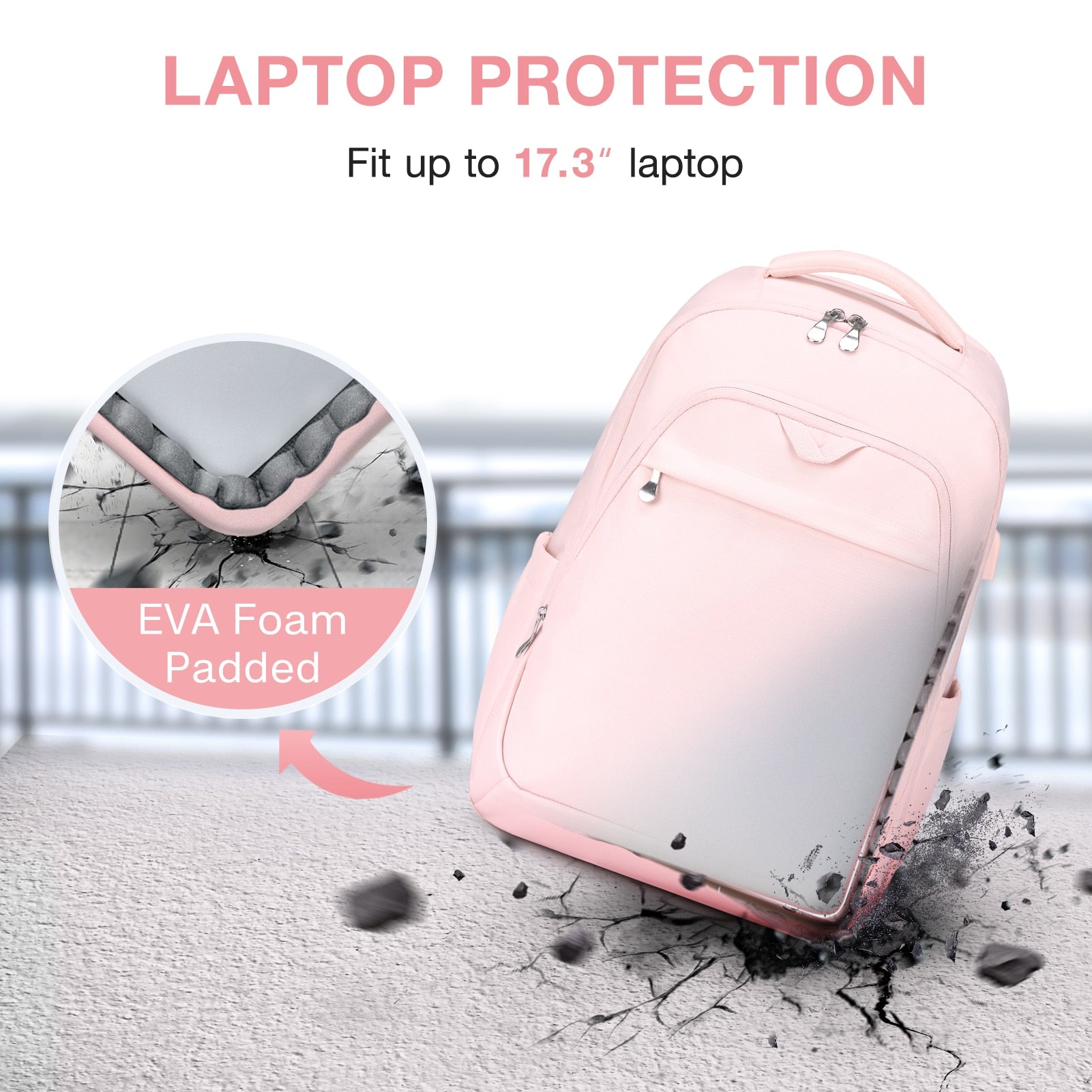 Bagsmart Women's Backpack Anti-theft Large Waterproof College