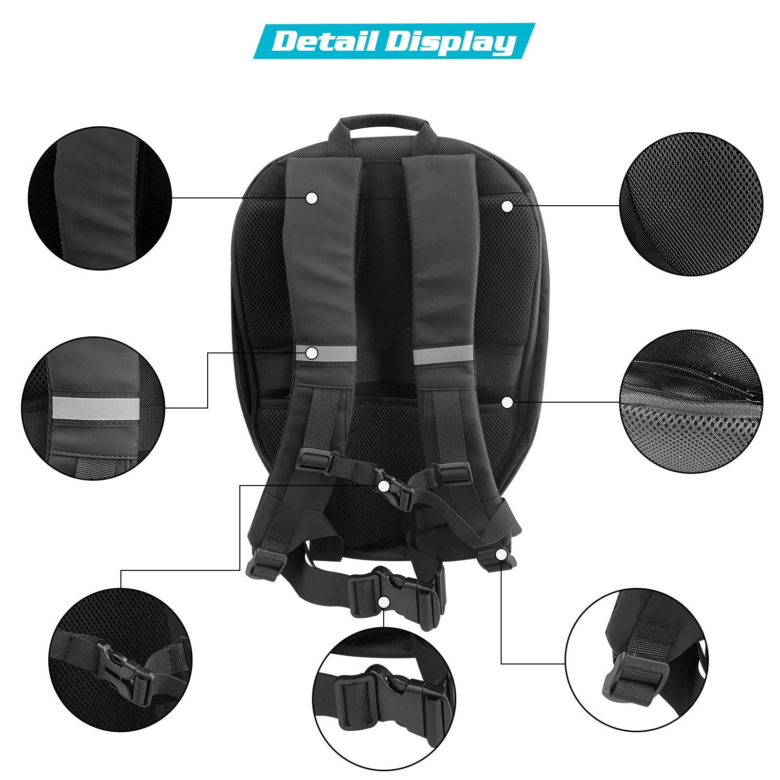 Crelander Led Knight Backpack With Eye Motorcycle Helmet Bluetooth App