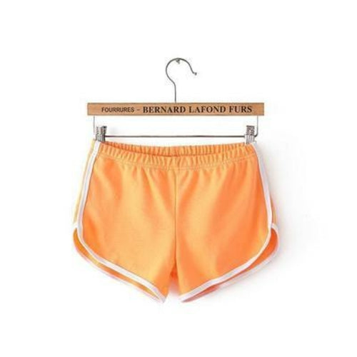 Dicloud Fashion Stretch Waist Casual Shorts Woman High Waist Black