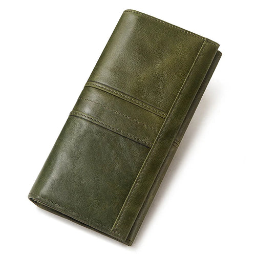 Women's Clutch Bag Genuine Leather Wallets Fashion Female Cell Phone