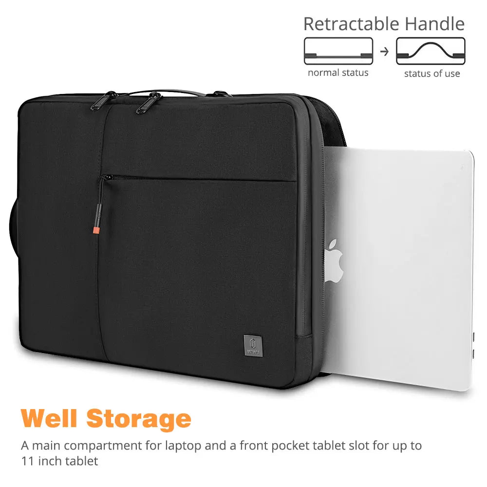 WIWU New Portable Laptop Sleeve 13 14 Double Layer Laptop Bag for