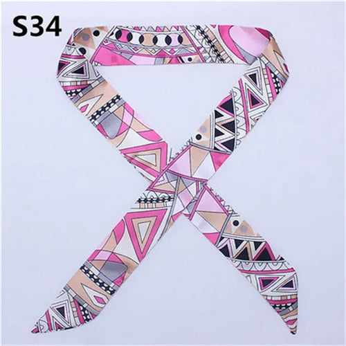 47 Colors Brand Bandana Small Silk Bag Scarf Women Head Hijab Scarf