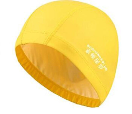 Waterproof PU Fabric Swim Cap Swimming Pool Accessories Water Sport