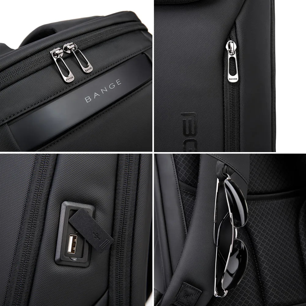 BANGE Anti Theft Waterproof Laptop Backpack 17 Computer Bag Travel