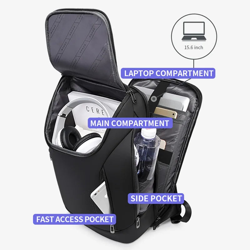 BANGE Anti Theft Waterproof Laptop Backpack 17 Computer Bag Travel