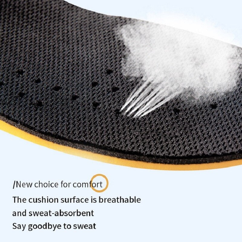 Invisiable Height Increase Insoles for Women Men Heel Lift Yellow
