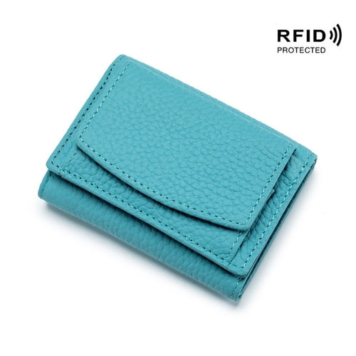 Women's Genuine Leather Mini Wallet | Women's Cowhide Leather Wallet -