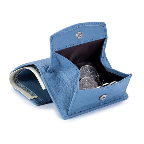 Women's Genuine Leather Mini Wallet | Women's Cowhide Leather Wallet -