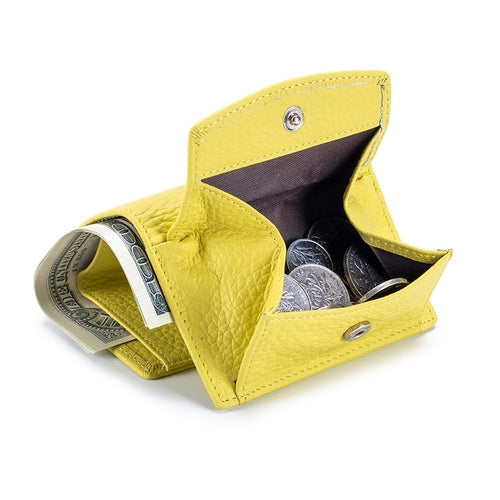 Women's Genuine Leather Mini Wallet | Women's Cowhide Leather Wallet -