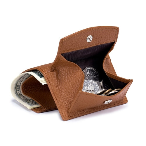 Women's Genuine Leather Mini Wallet | Women's Cowhide Leather Wallet -
