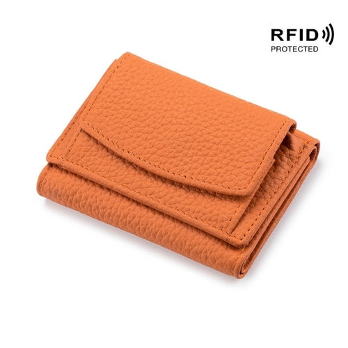 Women's Genuine Leather Mini Wallet | Women's Cowhide Leather Wallet -