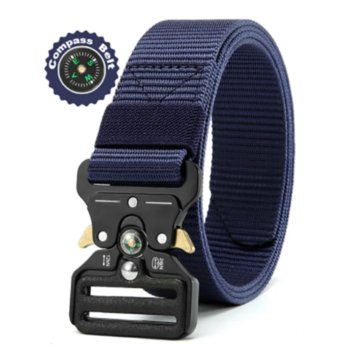 Men's Belt Outdoor Multi Function Compass Belt High Quality Canvas For
