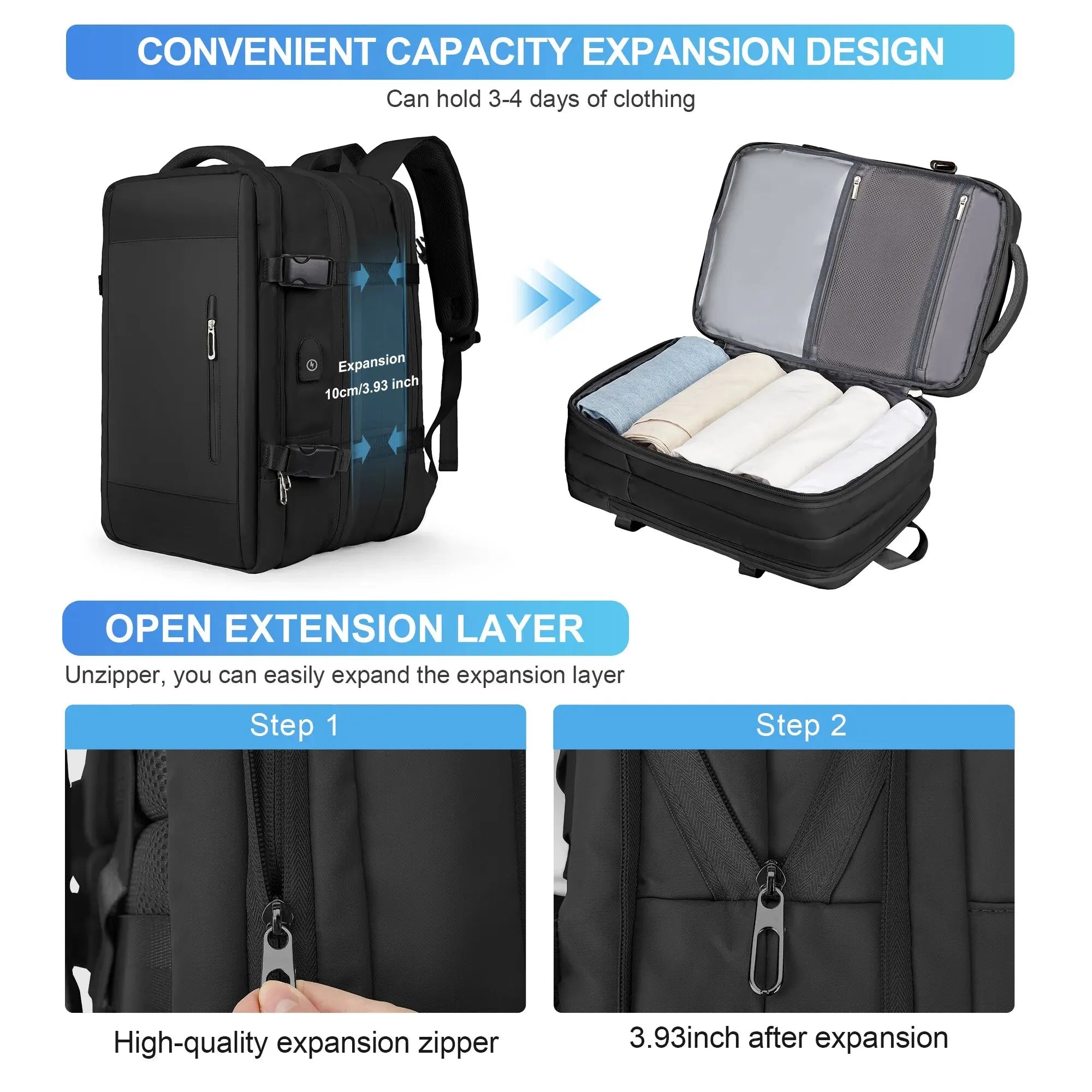 Likros Men Backpack Business Travel Backpack Carry on Waterproof