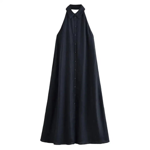 Dresses Summer Women's 2025 New Neck-Hanging Elegant Long Holiday