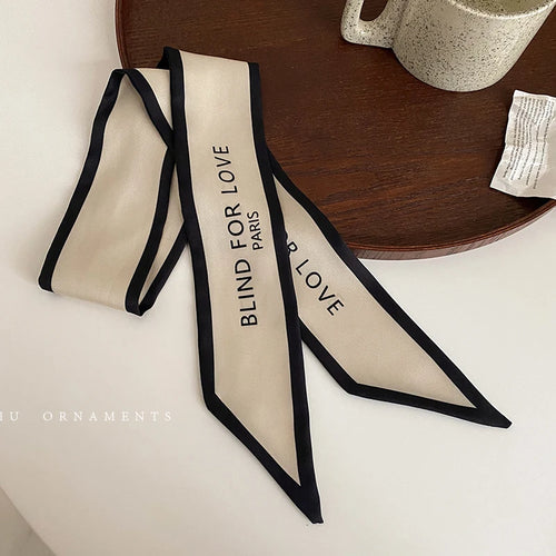 2024 New Luxury Brand Scarf Tarot Women Scarf Bag Hair Skinny Silk