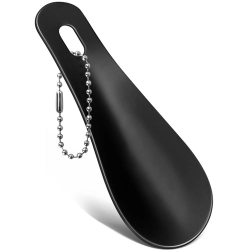 1pc stainless steel metal shoehorn, portable shoehorn, shoe wearing