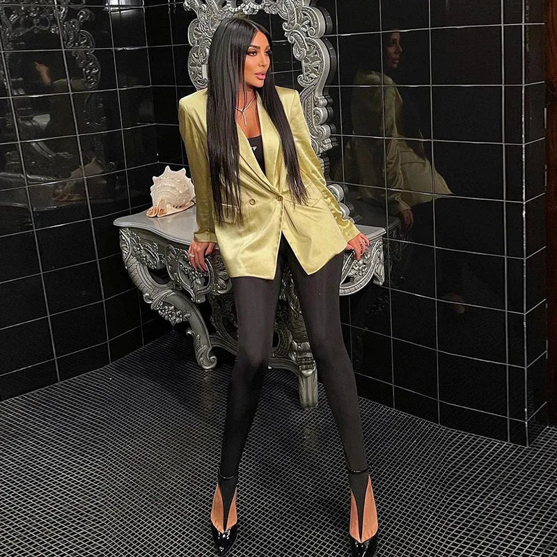 Y2K Long Korean Fashion Women Pants Spring Black High Waisted Skinny