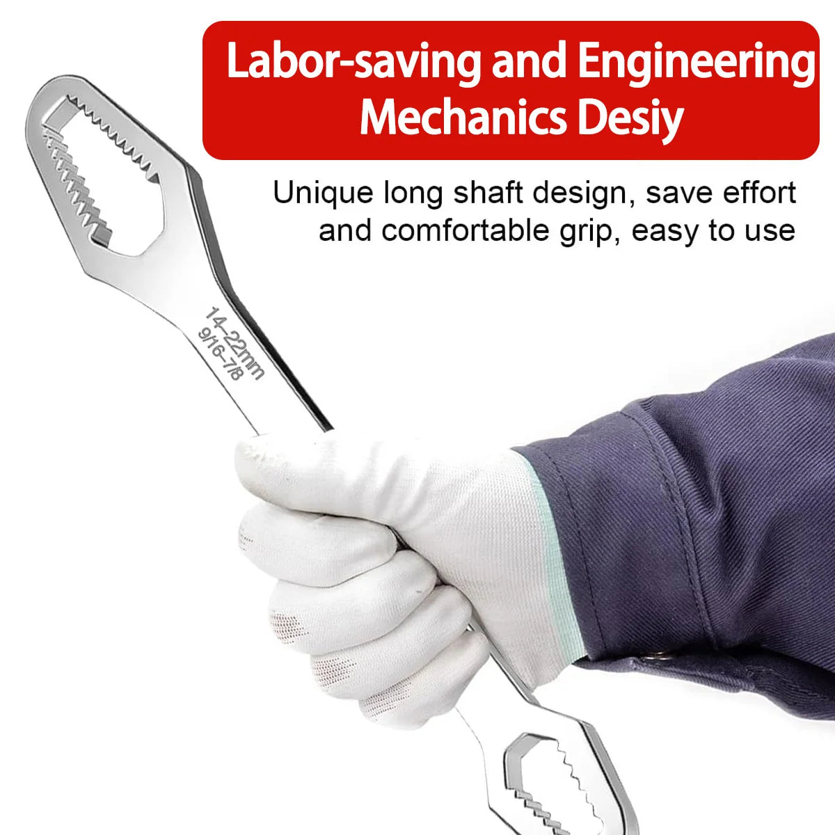 3-17mm 8-22mm Universal Torx Wrench Board Adjustable Double-Head Torx