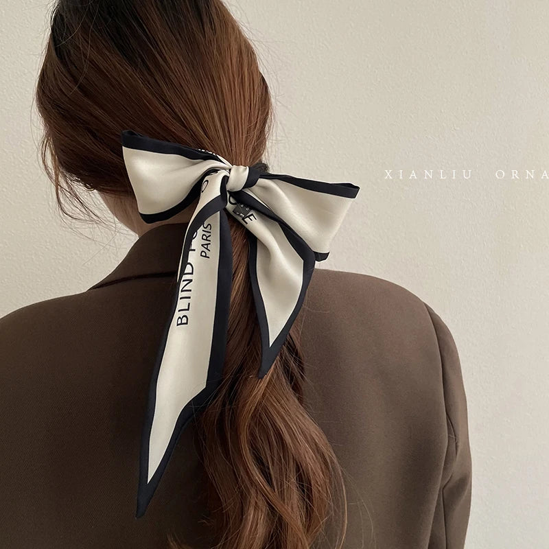 2024 New Luxury Brand Scarf Tarot Women Scarf Bag Hair Skinny Silk