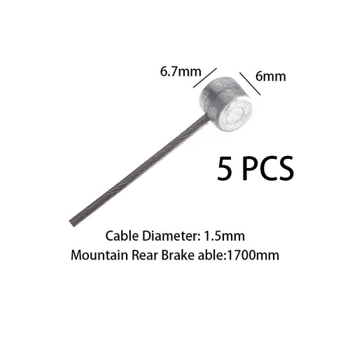 5PCS Bicycle Brakes Line Road Mountain Bike Brake Cable Universal