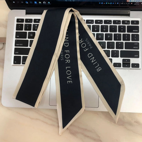 2024 New Luxury Brand Scarf Tarot Women Scarf Bag Hair Skinny Silk