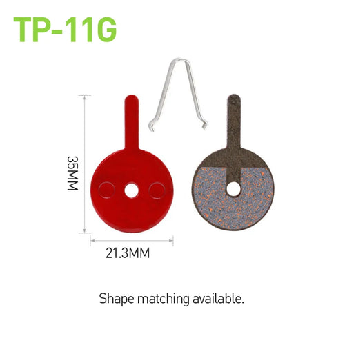 2 Pairs (4 pcs) MTB Bicycle Hydraulic Disc Brake Pads For SHIMANO SRAM
