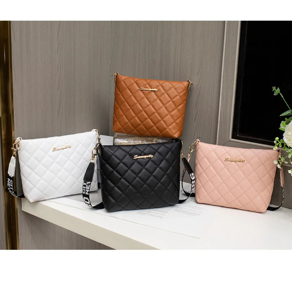 Small Messenger Bag For Women Trend Lingge Embroidery Female Shoulder