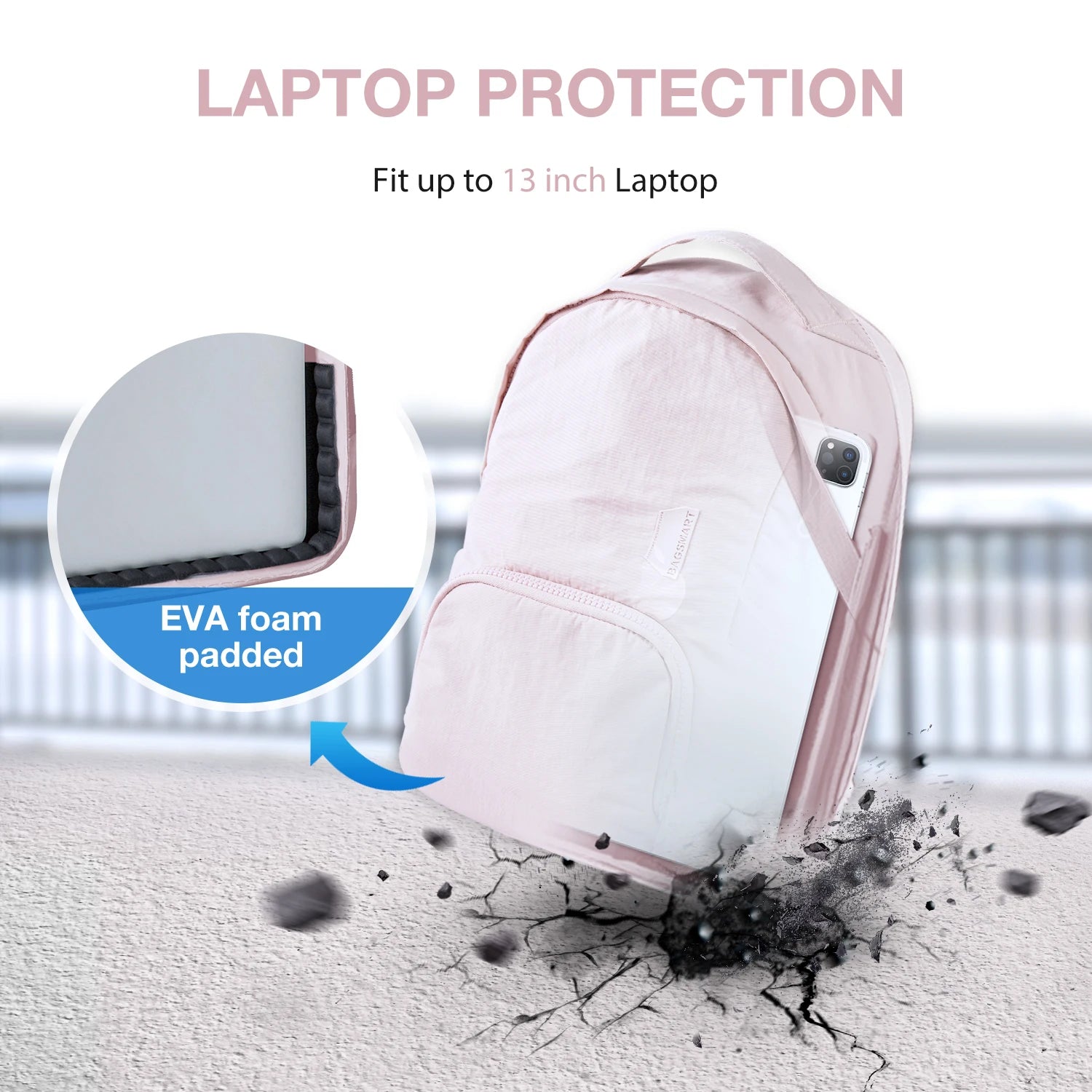 BAGSMART Cute Backpack for Women School College Anti-theft Travel
