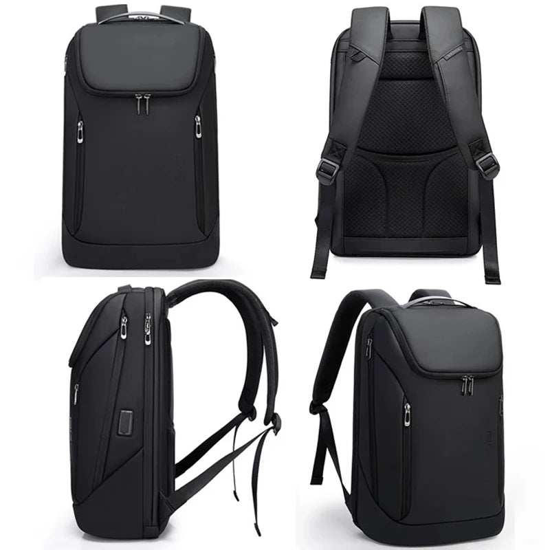 BANGE USB Charging Waterproof Laptop Backpack 17 Computer Bag Travel