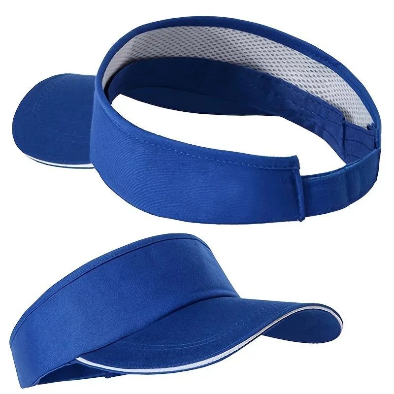 1 Pc Adjustable Universal Solid Color Sun Visor Sport Golf Tennis