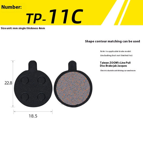 1Pair Semi-Metal Bicycle Hydraulic Disc Brake Pad MTB Mountain Bike