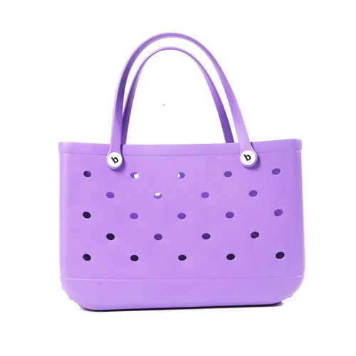 M/L/XL Beach Bag Fashion EVA Waterproof Rubber Picnic Storage Basket