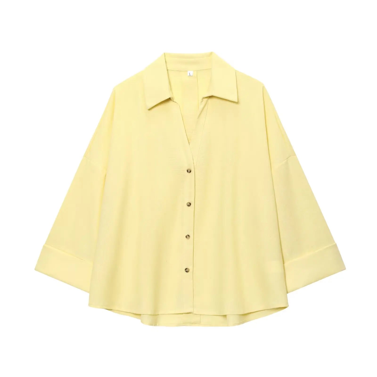 2025  AZRAF Women Summer Fashion New Blended Wide Sleeve Shirt Unique