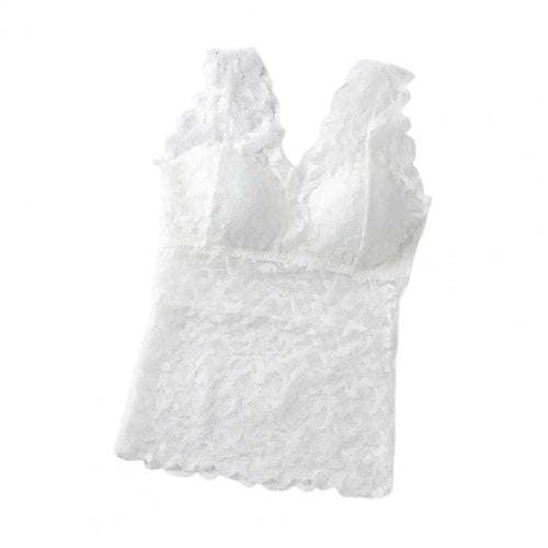 Sexy Women's Tanks Top See-through Pads Beauty Back Thin Bra Vest