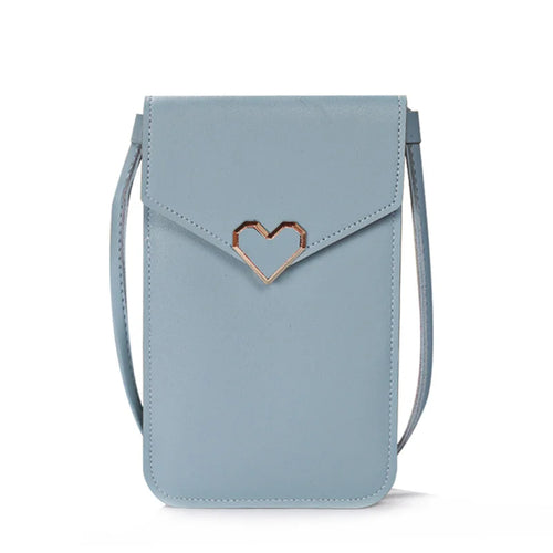 Women Cell Phone Bag Shoulder Transparent Card Holders Girl  Handbag