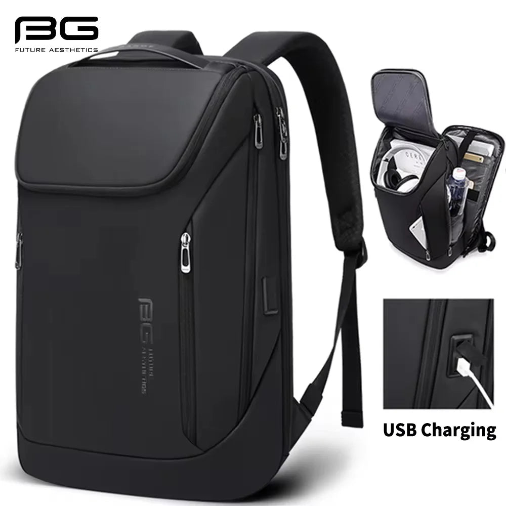 BANGE USB Charging Waterproof Laptop Backpack 17 Computer Bag Travel