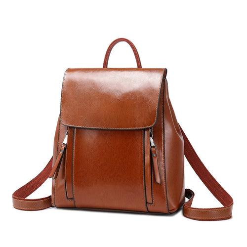Women Backpack Cross body Shoulder Bag Genuine Leather Girls School