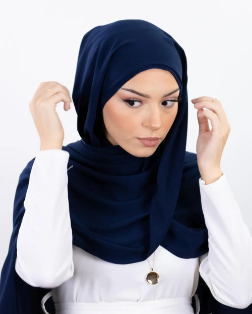 Pin Free Instant Chiffon Hijab Women Jersey Bonnet Islam Shawls and