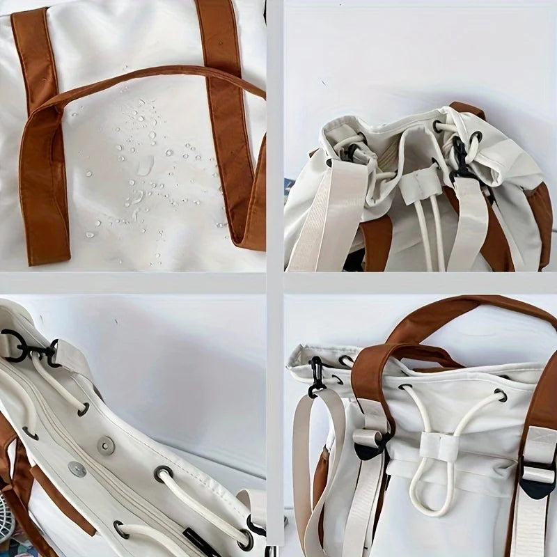 Women's Bags Color Clashing Large Capacity Waterproof Shoulder Bags