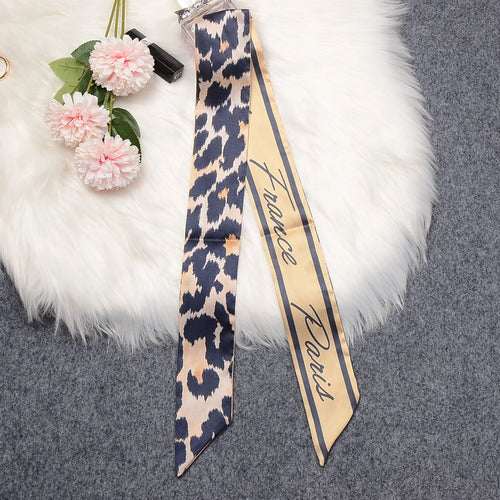 2024 New Luxury Brand Scarf Tarot Women Scarf Bag Hair Skinny Silk