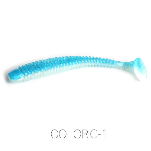 2023 HOT Impact Ring Shad Fishing Lure Soft 63mm 80mm 97mm Plastics