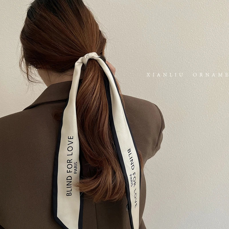 2024 New Luxury Brand Scarf Tarot Women Scarf Bag Hair Skinny Silk
