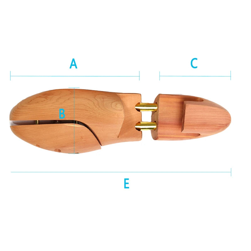 Men's and Women's Twin Tube Adjustable Red Cedar Shoe Tree Wood Shoe