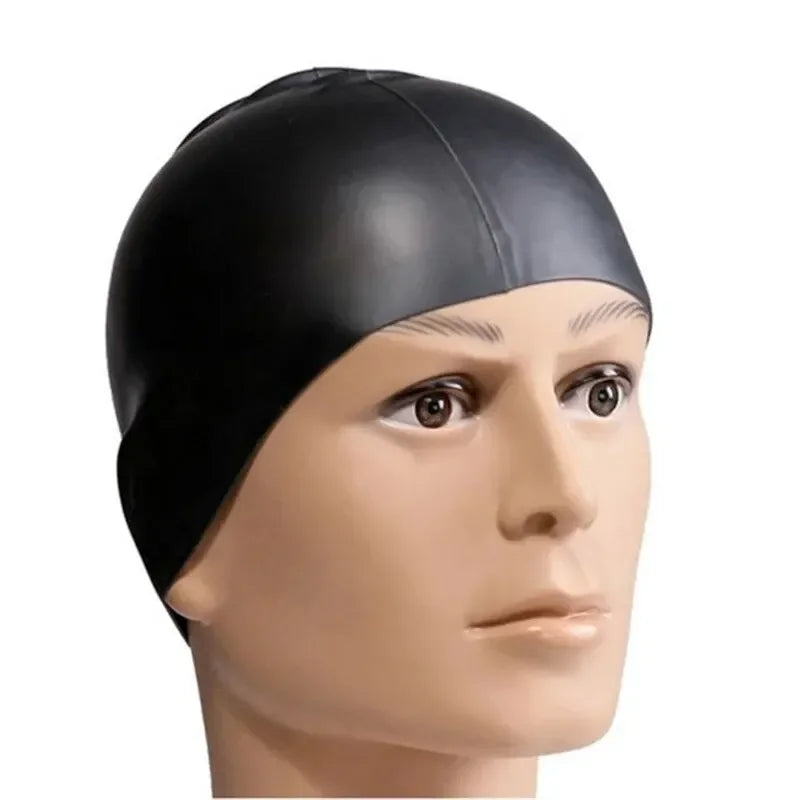 Swimming Cap Silicone Waterproof Swim Hat for Men Women Adult Kids
